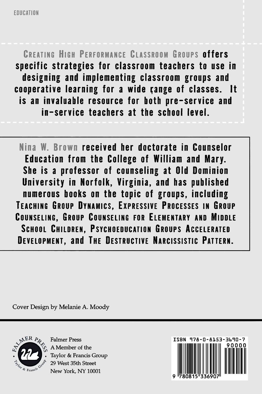 Rückseitencover Creating High Performance Classroom Groups