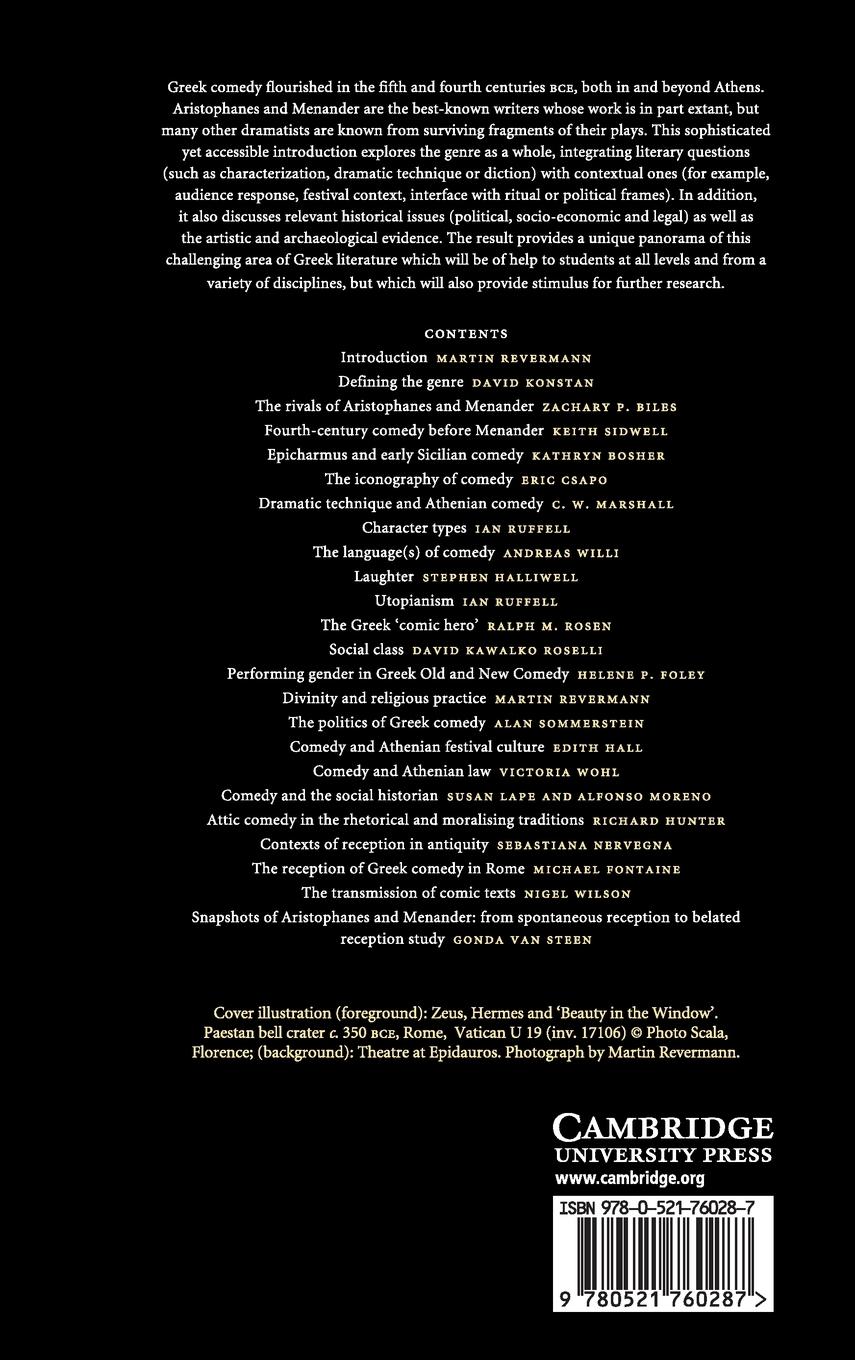 Rückseitencover The Cambridge Companion to Greek Comedy