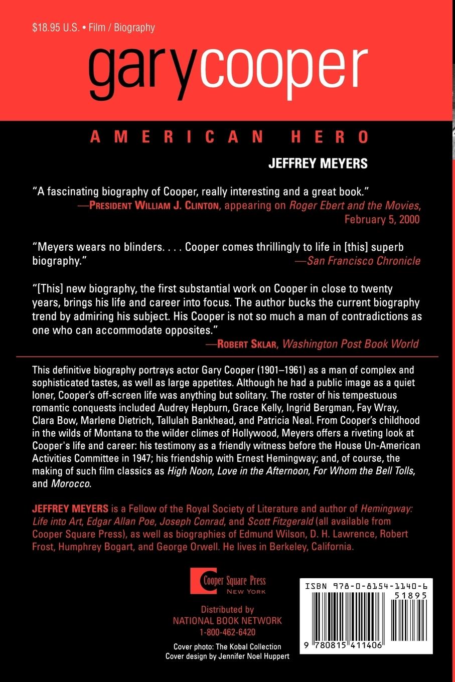 Rückseitencover Gary Cooper