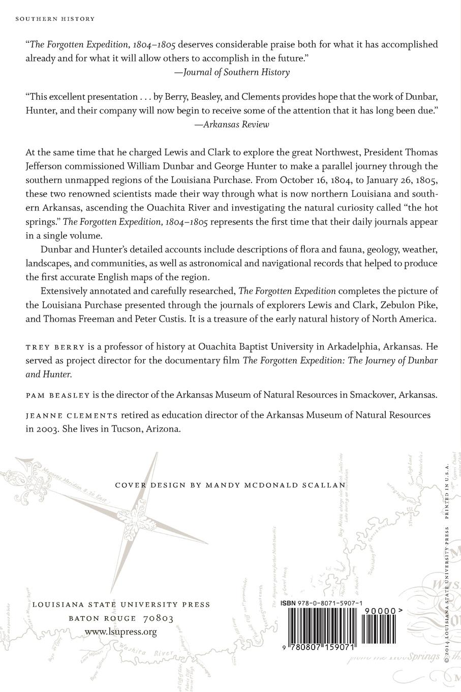 Rückseitencover The Forgotten Expedition, 1804-1805