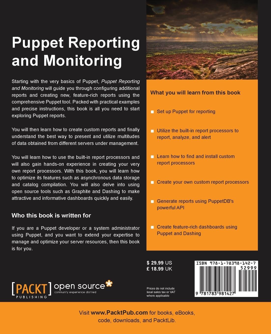 Rückseitencover Puppet Reporting and Monitoring