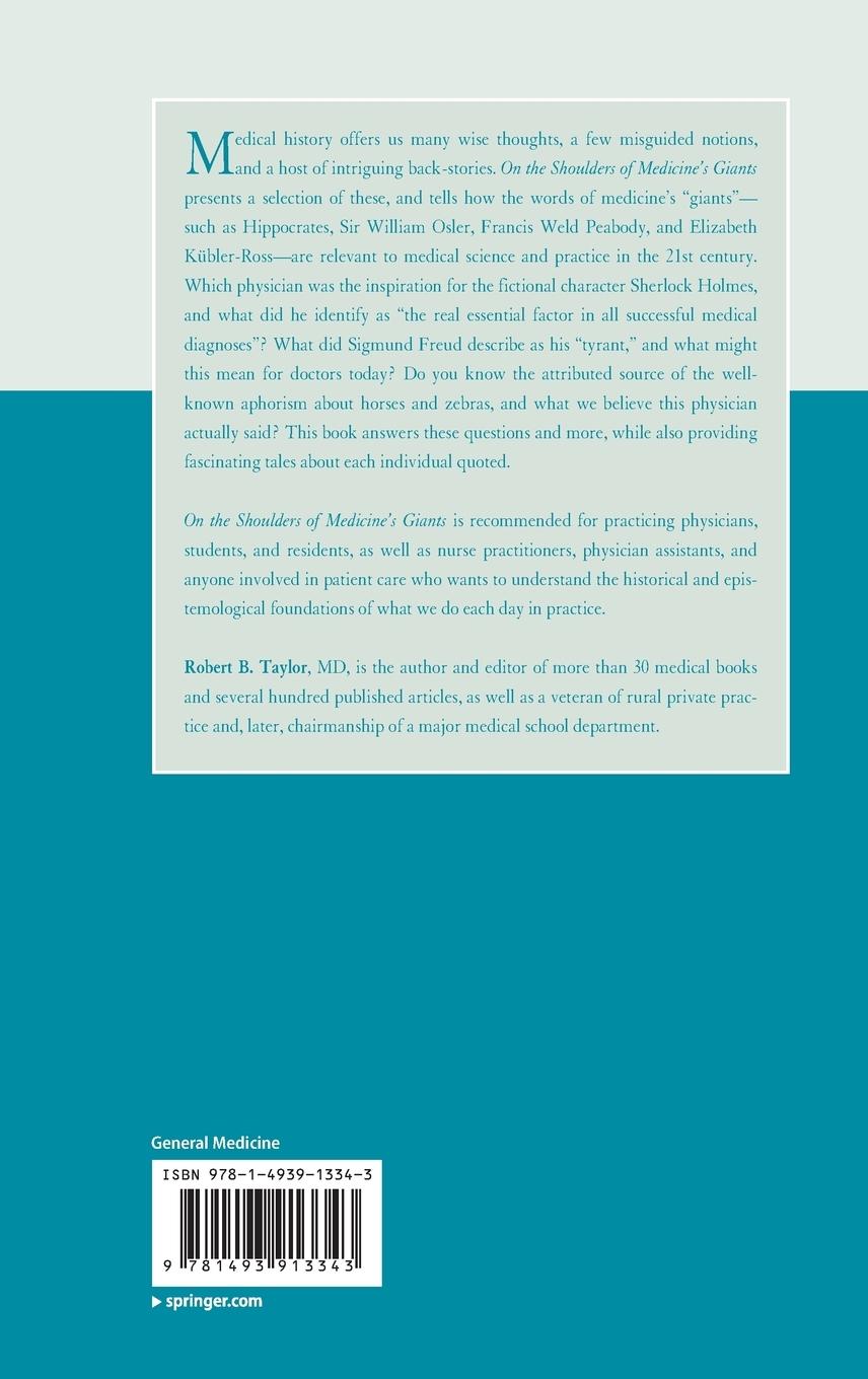 Rückseitencover On the Shoulders of Medicine's Giants