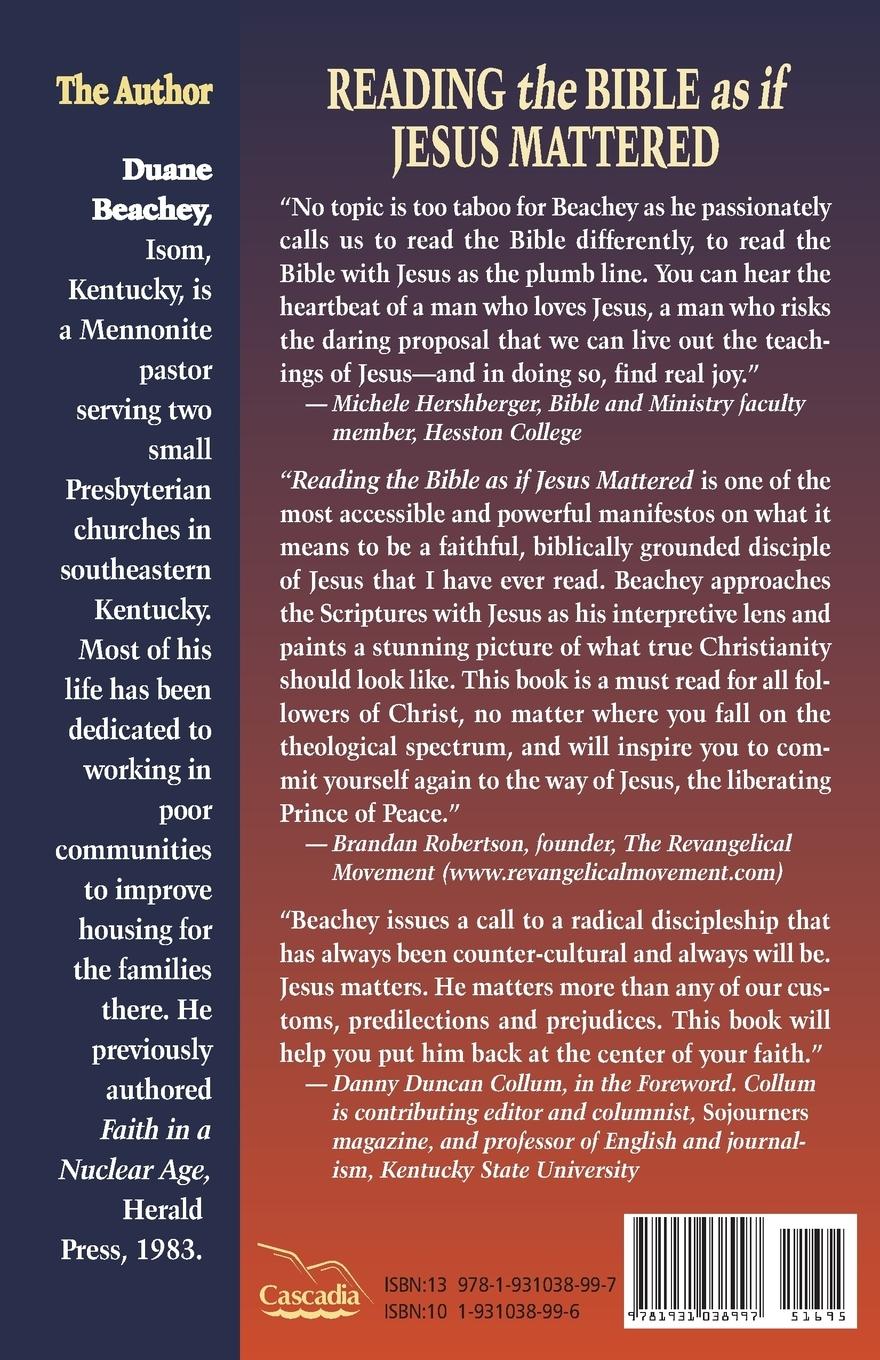 Rückseitencover Reading the Bible as If Jesus Mattered