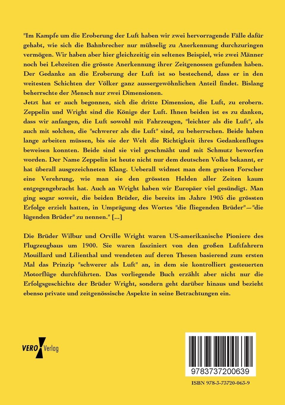 Rückseitencover Die Brüder Wright