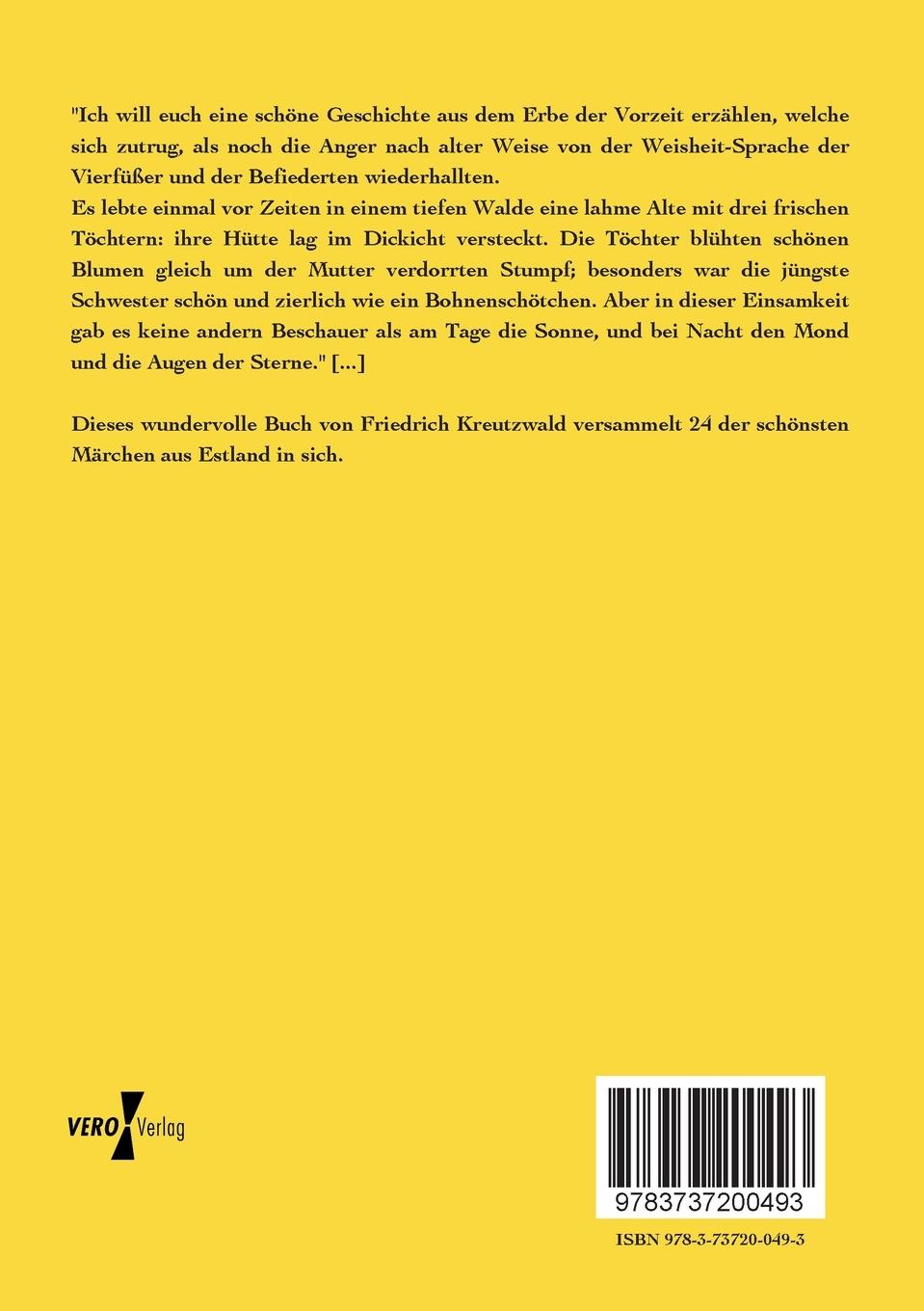 Rückseitencover Estnische Märchen