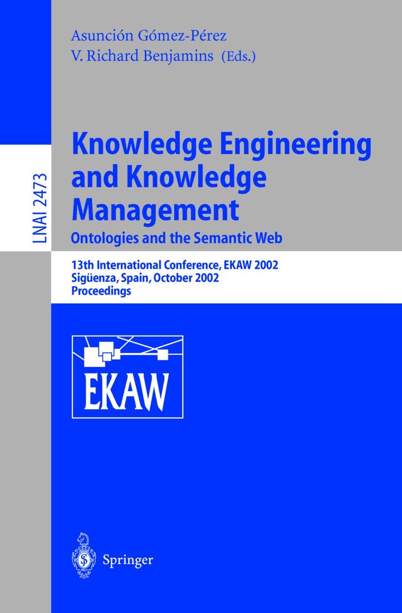 Vorderes Coverbild Knowledge Engineering and Knowledge Management: Ontologies and the Semantic Web