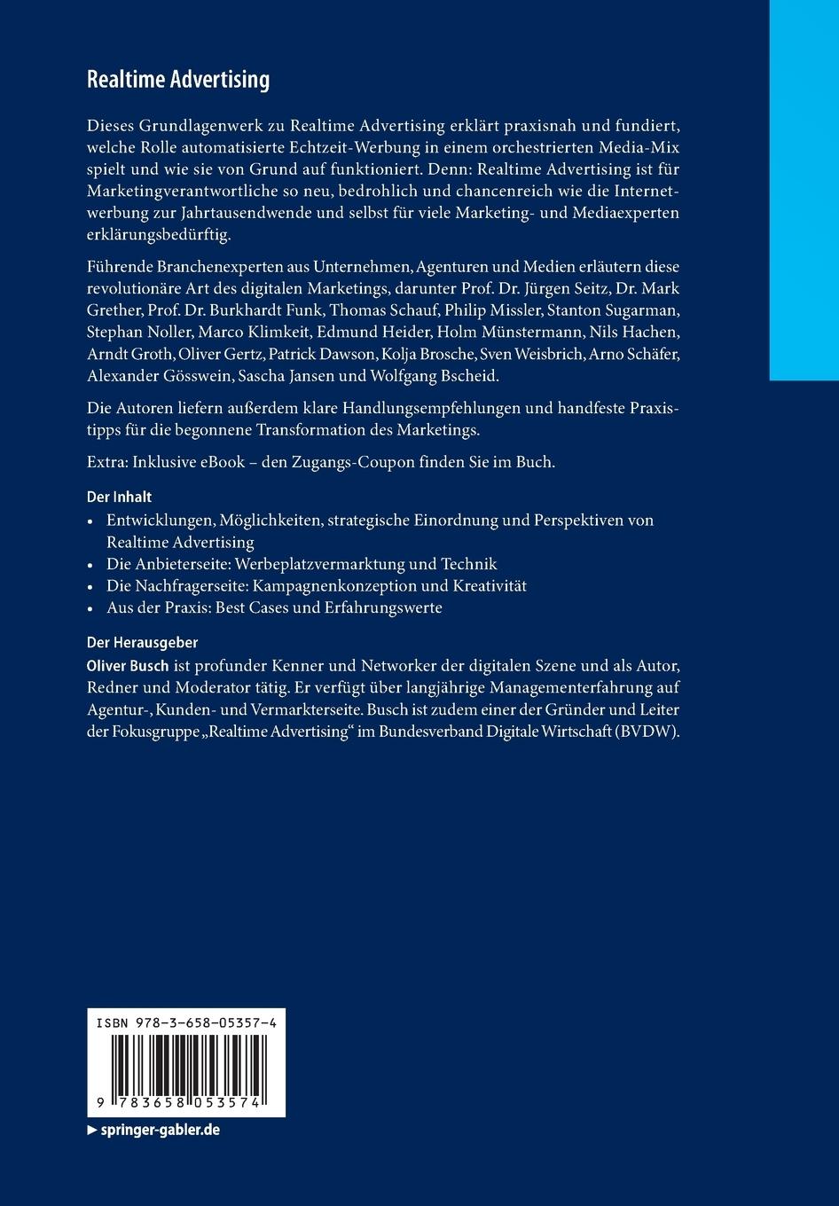 Rückseitencover Realtime Advertising