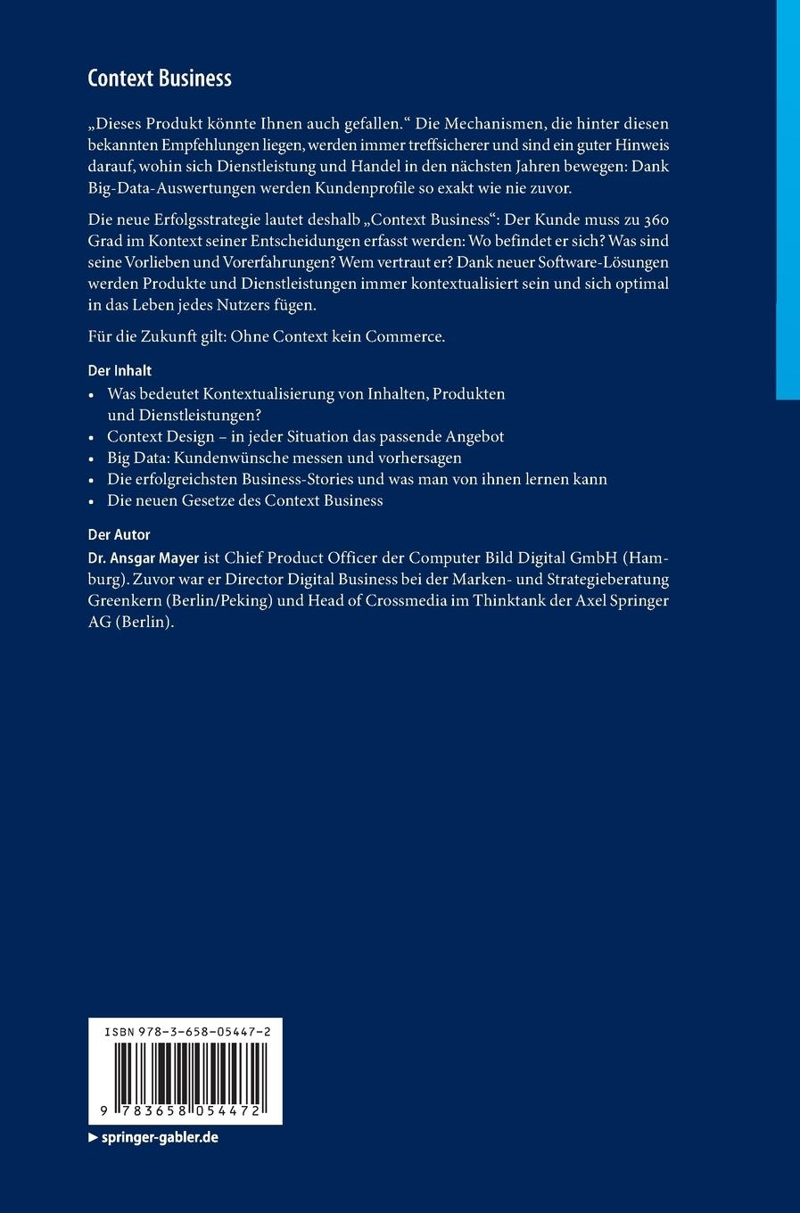 Rückseitencover Context Business