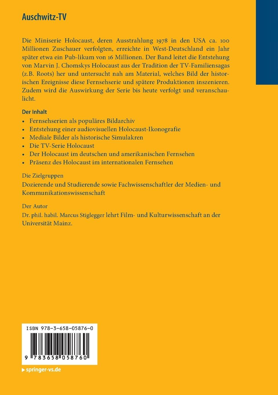 Rückseitencover Auschwitz-TV