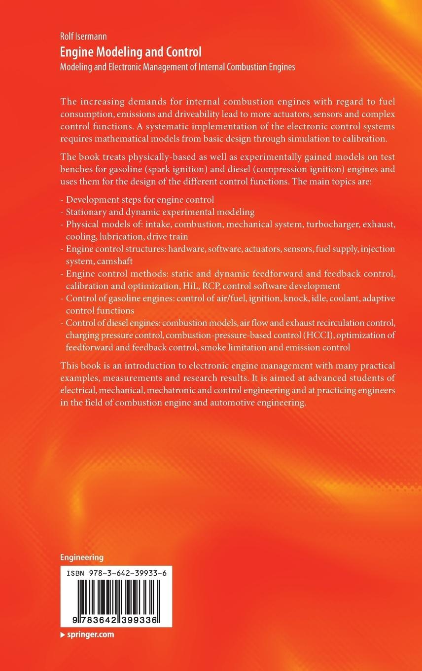 Rückseitencover Engine Modeling and Control