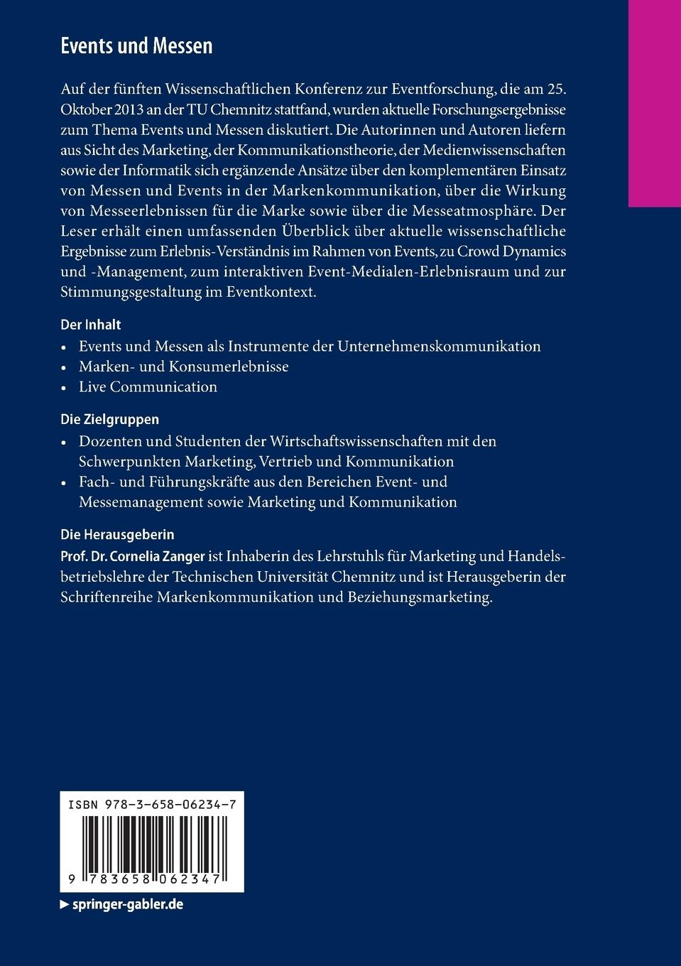 Rückseitencover Events und Messen