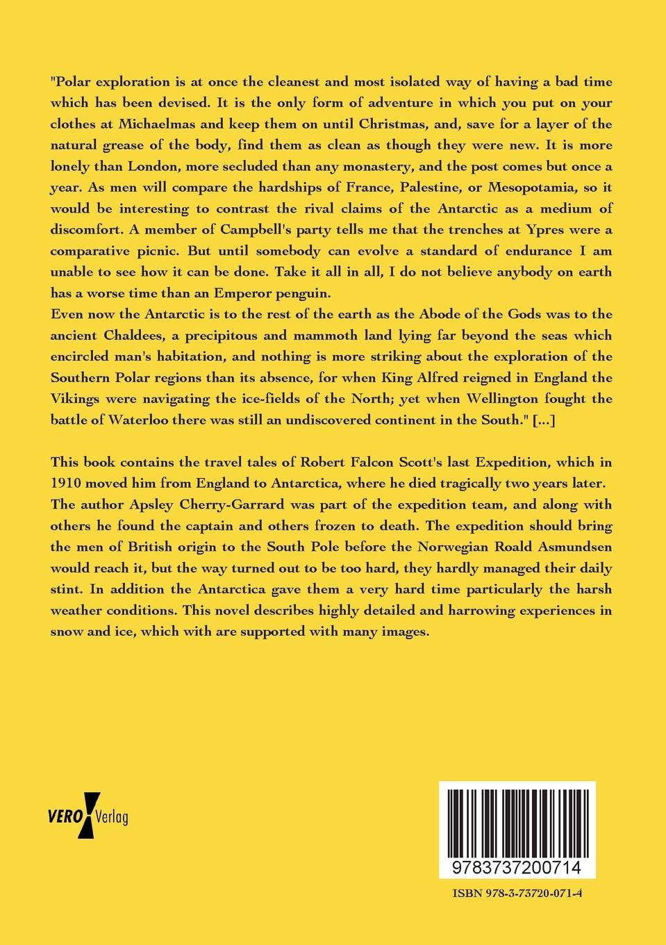 Rückseitencover The worst Journey in the World