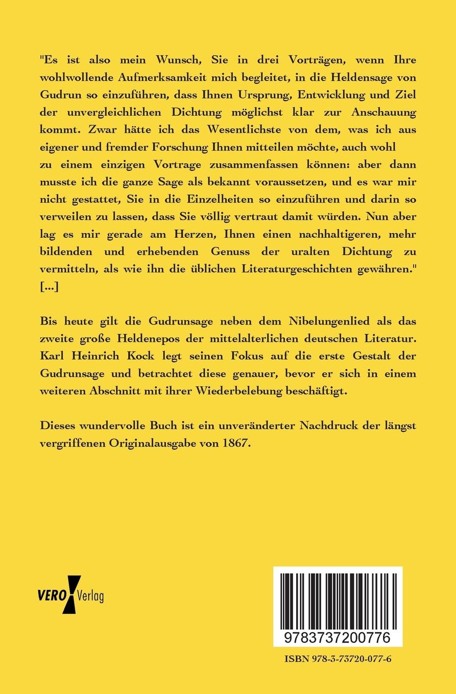 Rückseitencover Die Gudrunsage