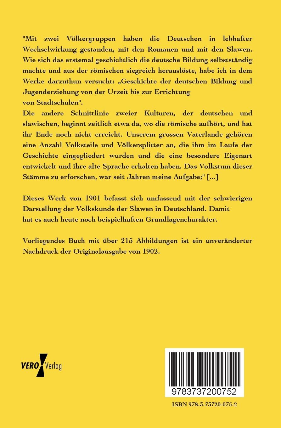 Rückseitencover Die Slawen in Deutschland