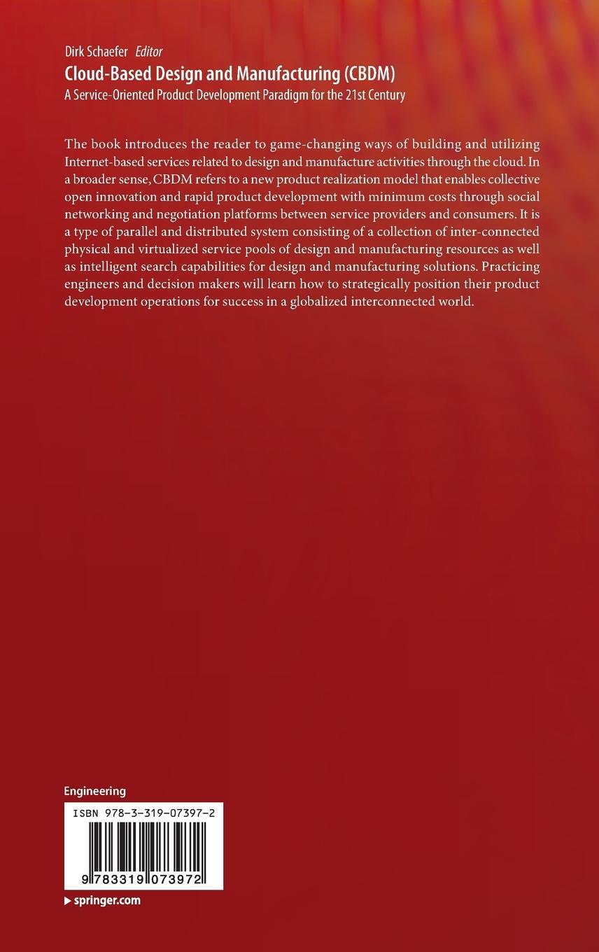 Rückseitencover Cloud-Based Design and Manufacturing (CBDM)