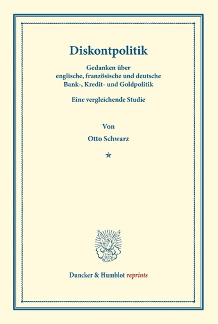 Vorderes Coverbild Diskontpolitik