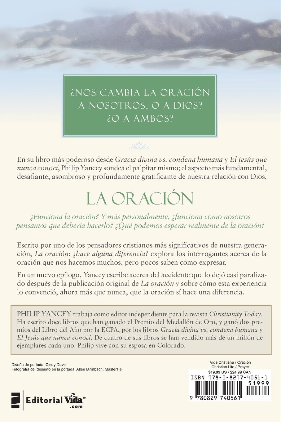 Rückseitencover El La Oraci¿¿n