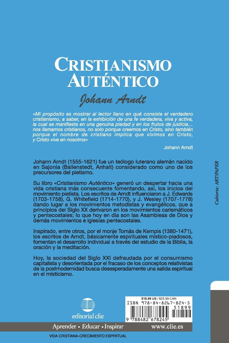 Rückseitencover Cristianismo auténtico