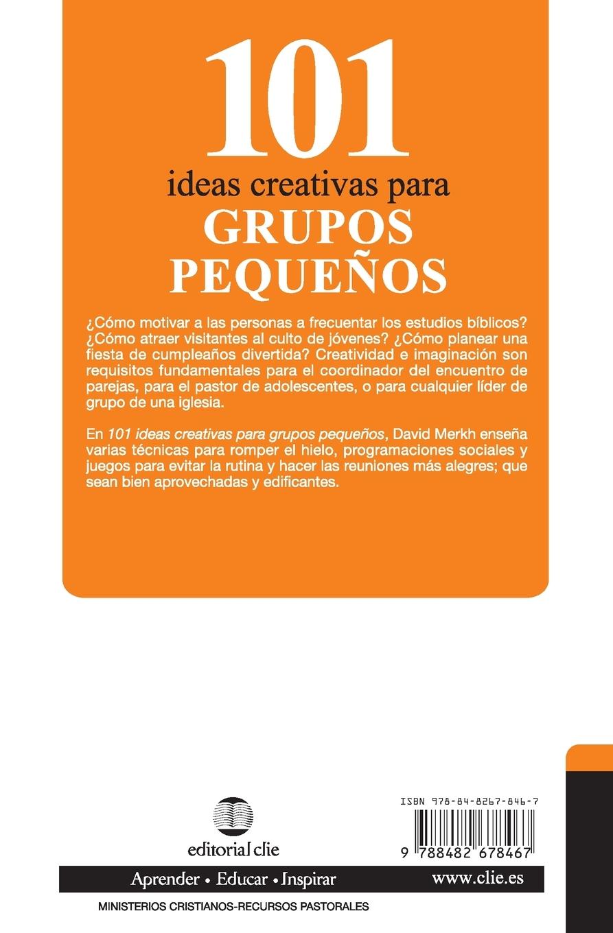 Rückseitencover 101 Ideas creativas para grupos pequeños