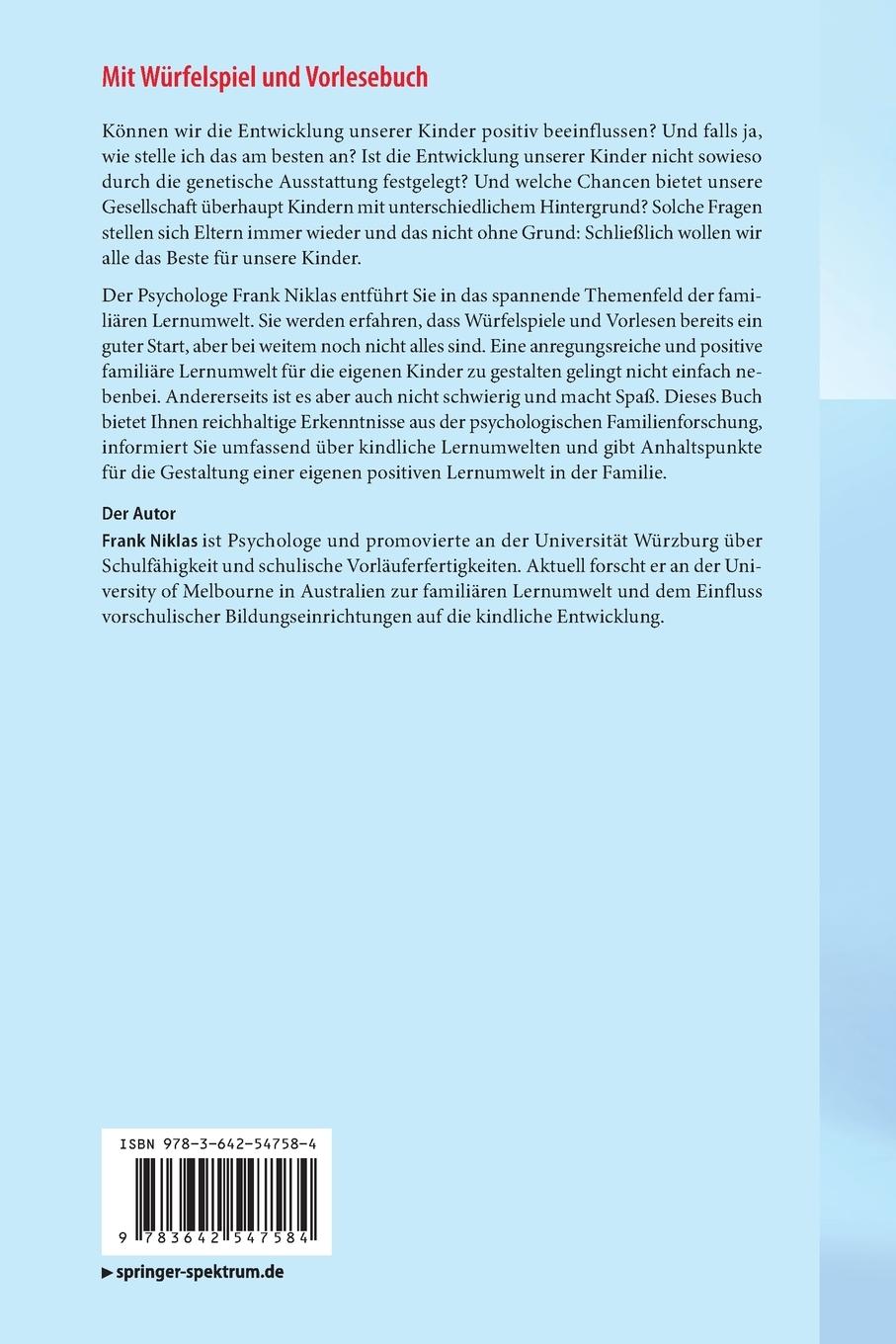 Rückseitencover Mit Würfelspiel und Vorlesebuch