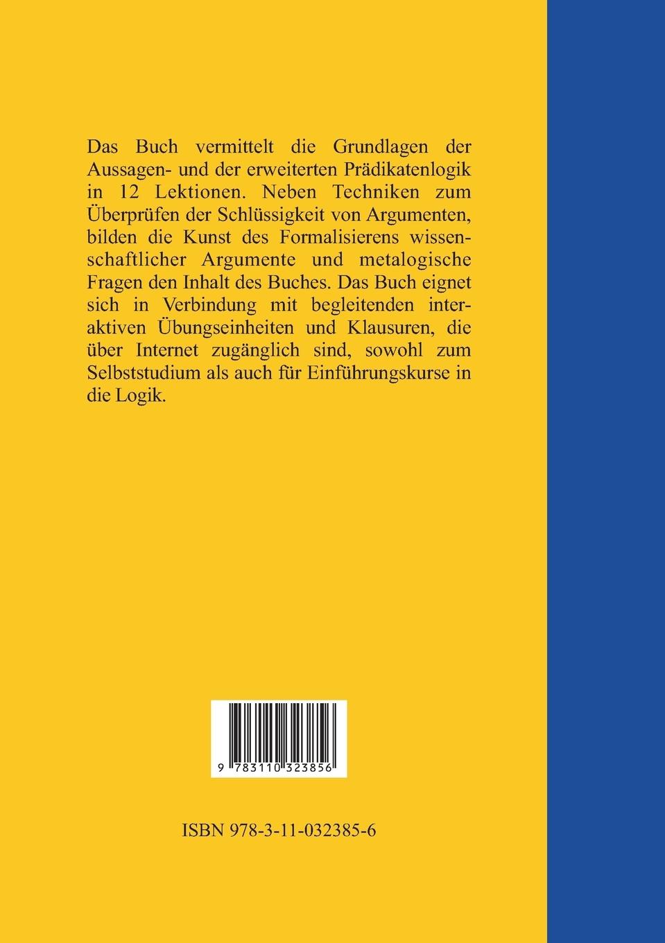 Rückseitencover Klassische Logik