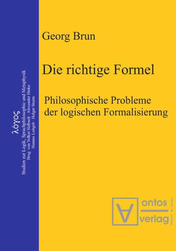 Vorderes Coverbild Die richtige Formel