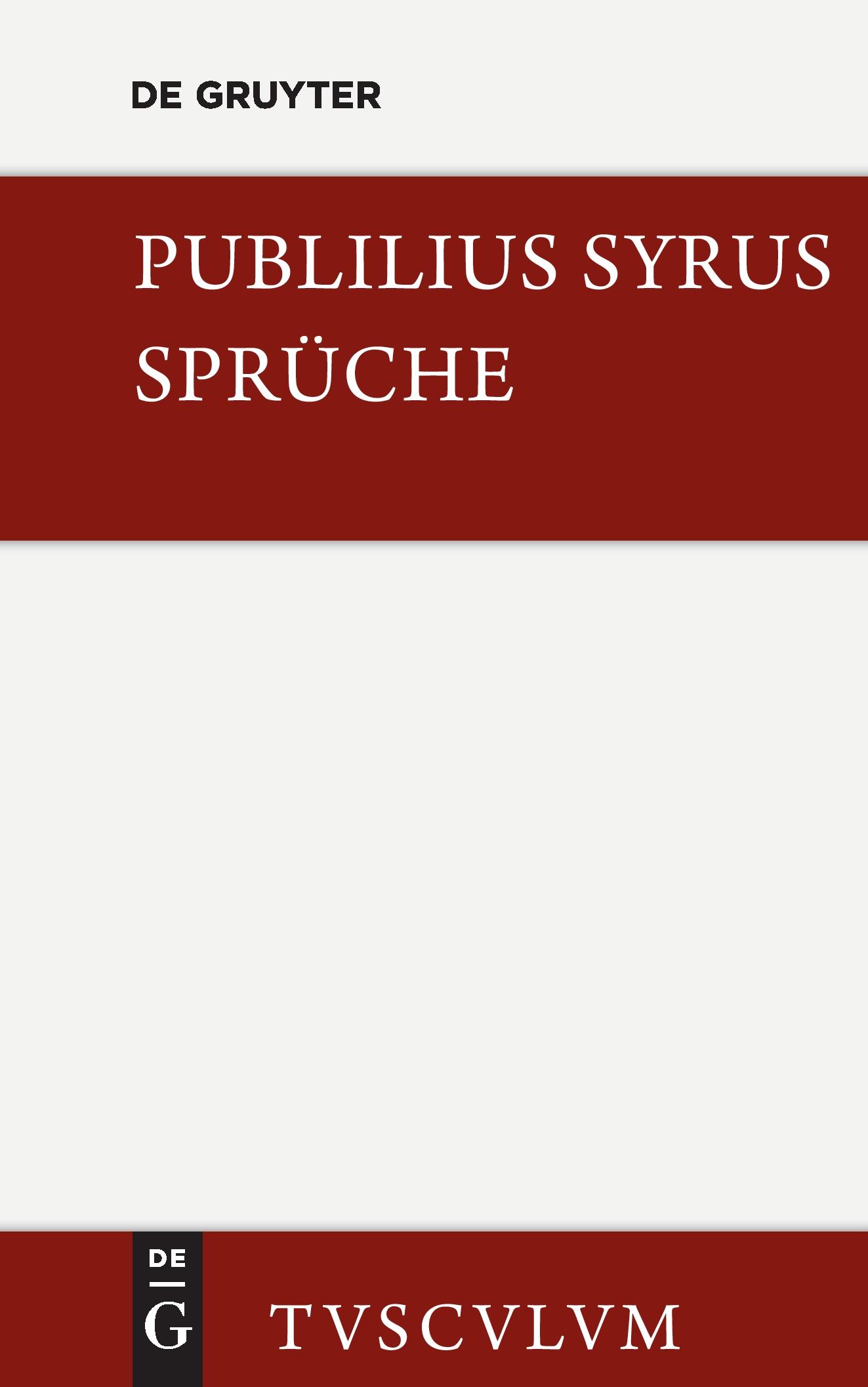 Vorderes Coverbild Die Sprüche