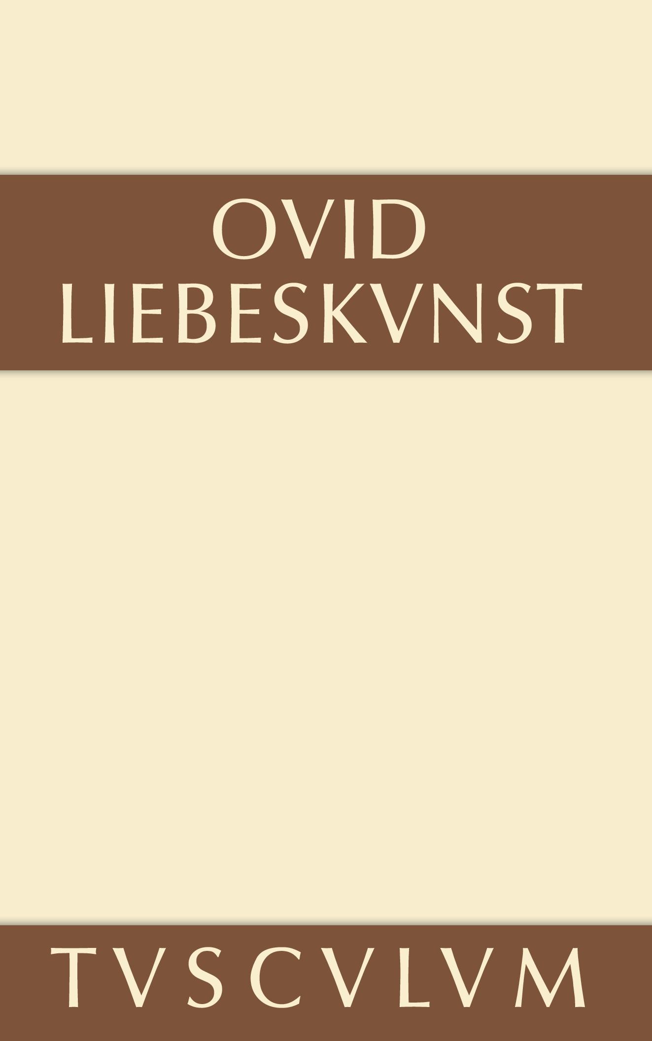 Vorderes Coverbild Liebeskunst / Ars amatoria