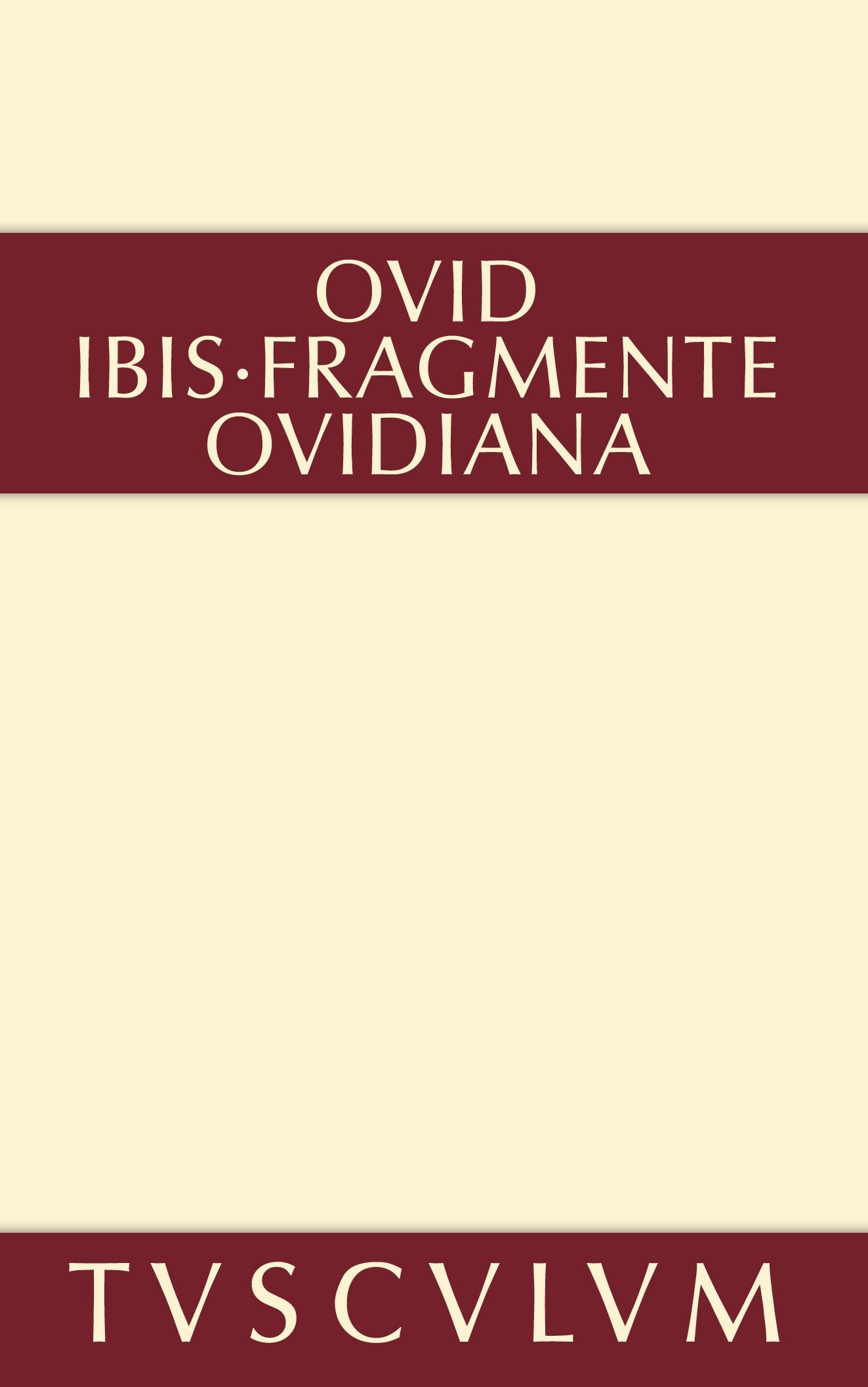 Vorderes Coverbild Ibis. Fragmente. Ovidiana