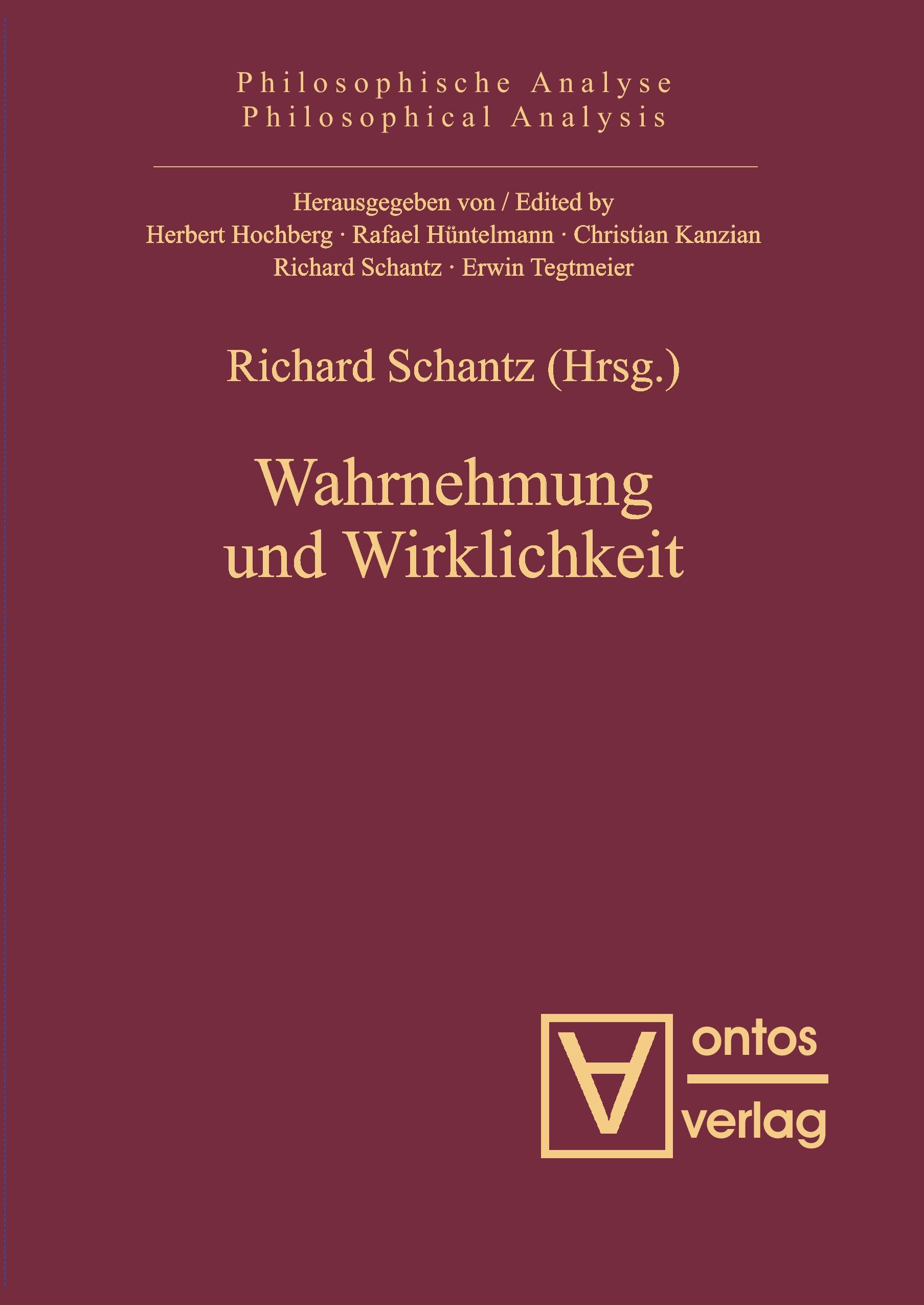 Vorderes Coverbild Wahrnehmung und Wirklichkeit
