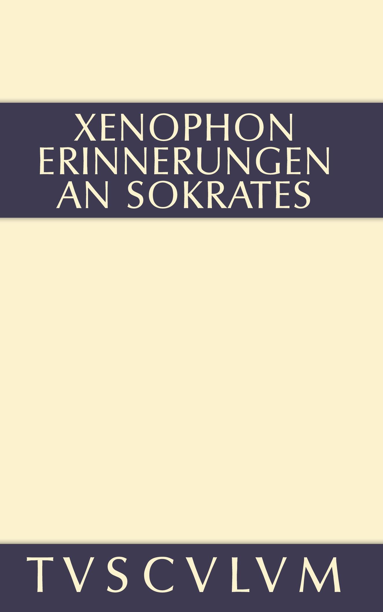 Vorderes Coverbild Erinnerungen an Sokrates