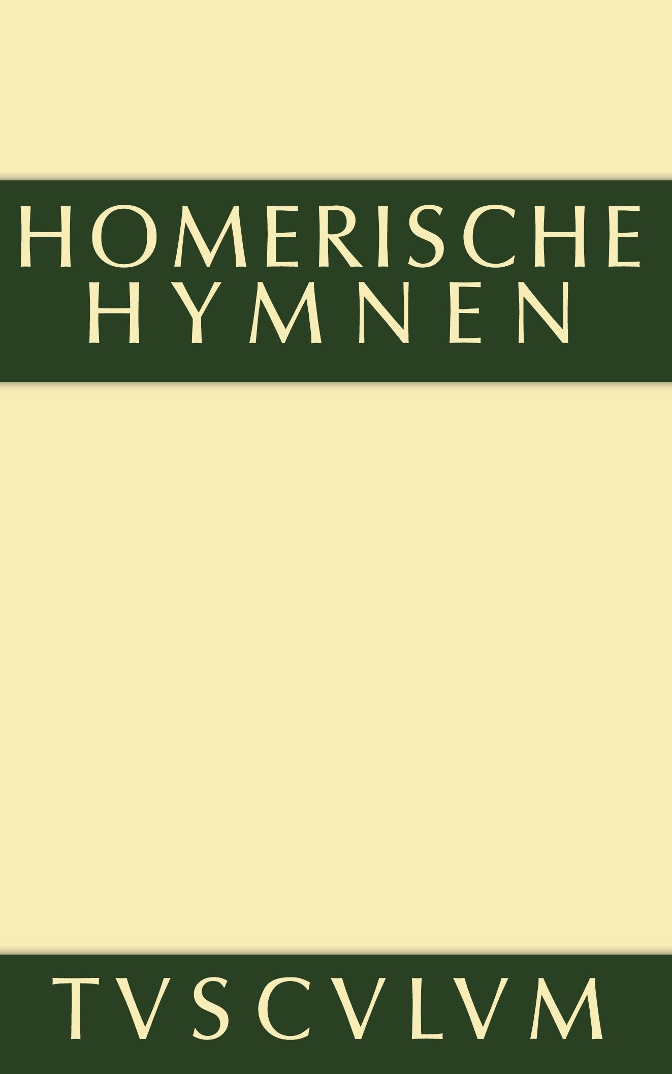 Vorderes Coverbild Homerische Hymnen