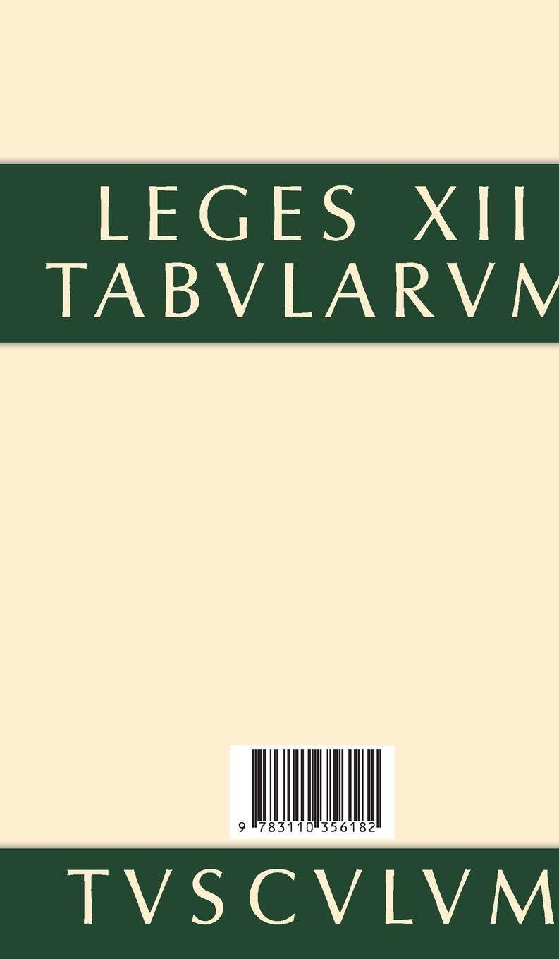 Rückseitencover Das Zwölftafelgesetz