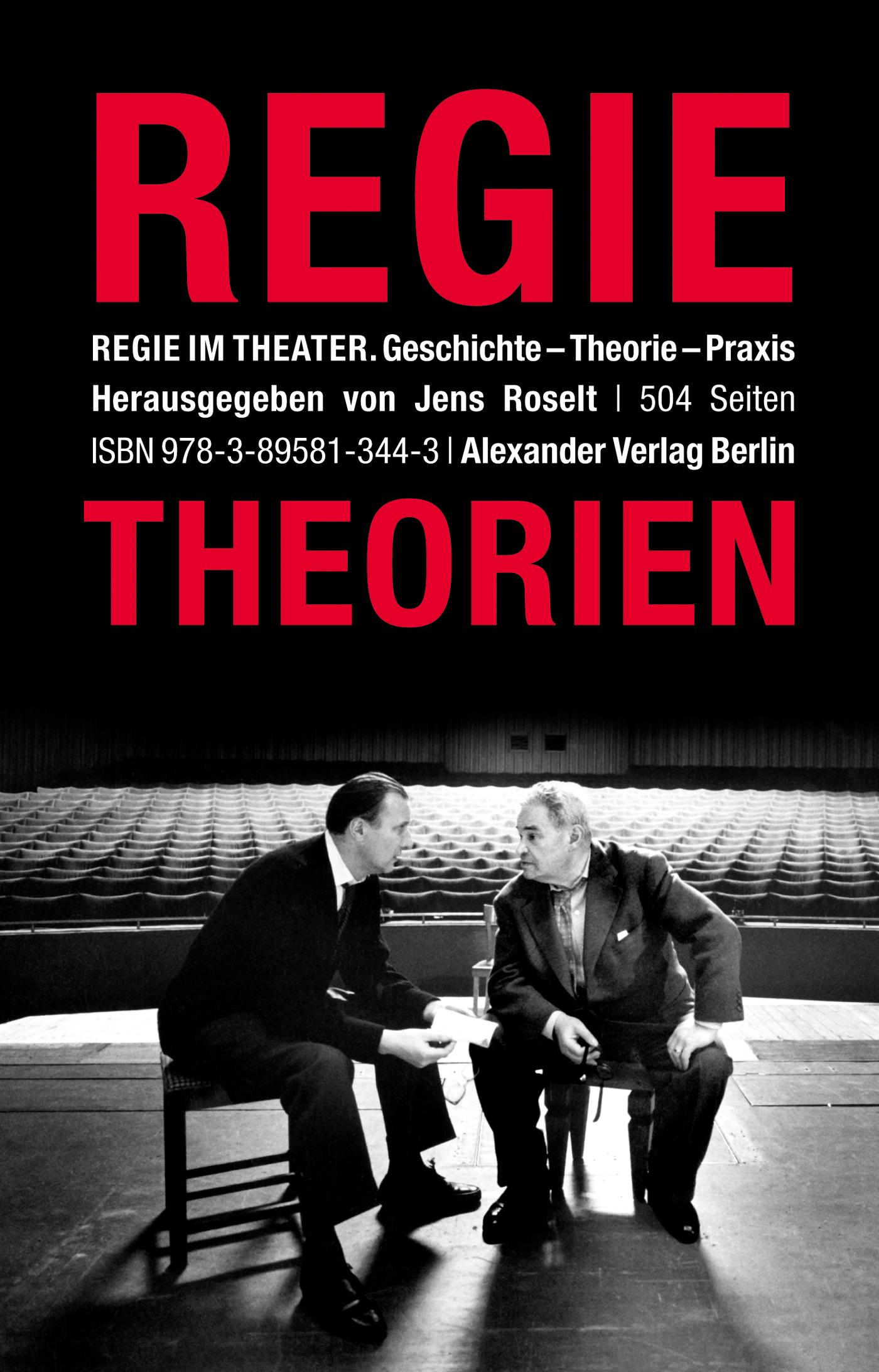 Vorderes Coverbild Regietheorien. Regie im Theater