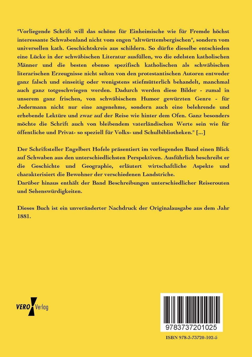 Rückseitencover Bilder aus Schwaben