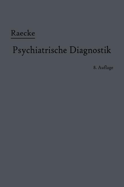 Vorderes Coverbild Grundriss der psychiatrischen Diagnostik