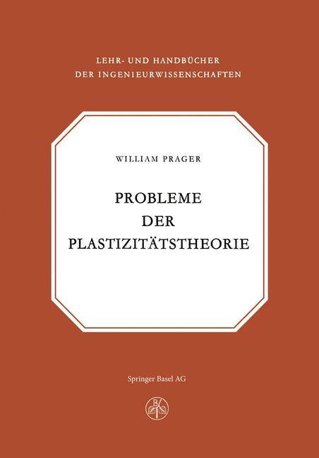 Vorderes Coverbild Probleme der Plastizitätstheorie