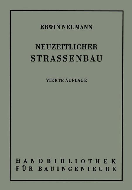Vorderes Coverbild Der neuzeitliche Straßenbau