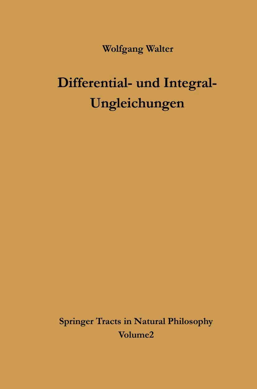 Vorderes Coverbild Differential- und Integral-Ungleichungen