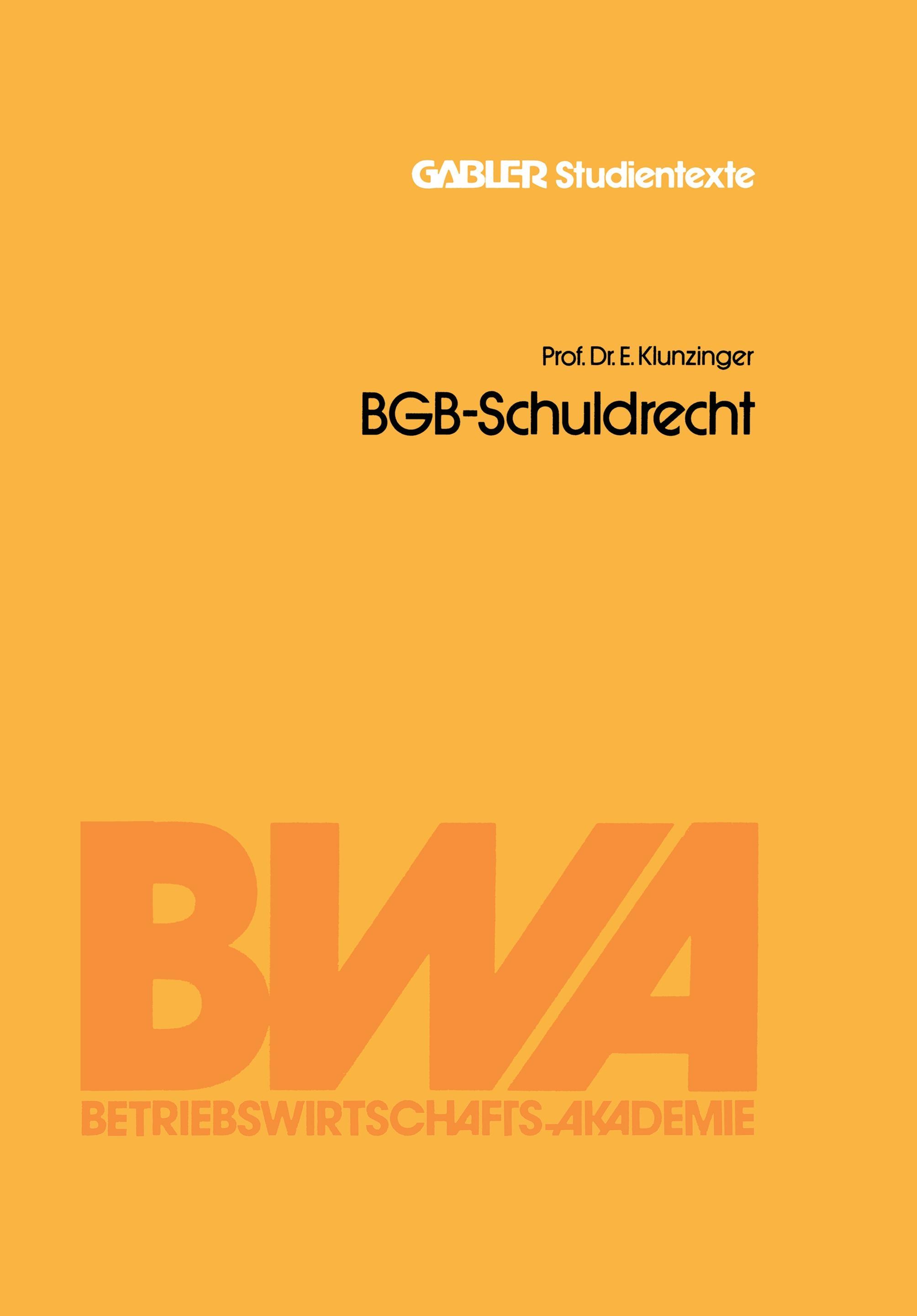 Vorderes Coverbild BGB-Schuldrecht