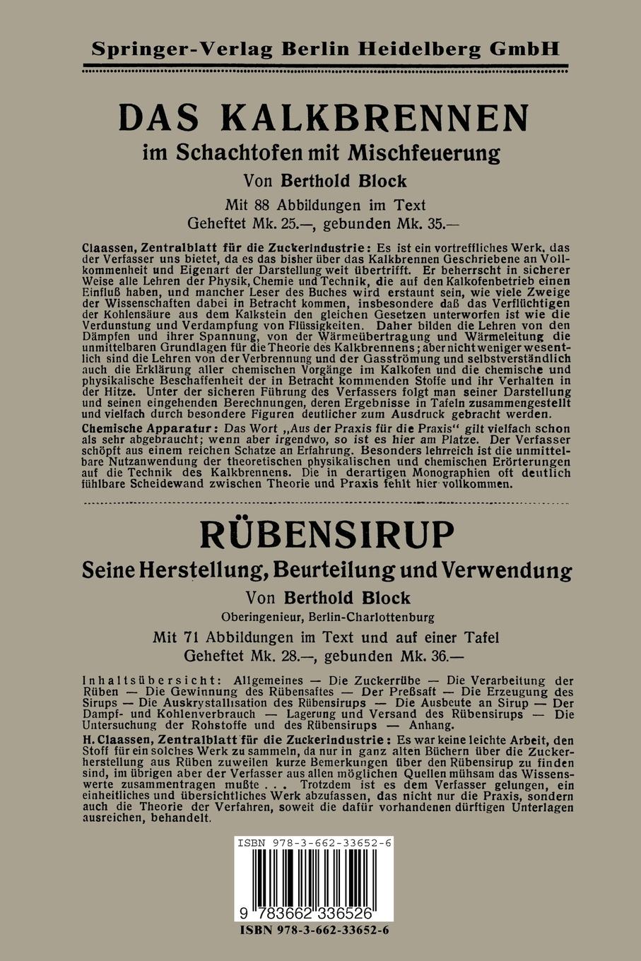 Rückseitencover Die sieblose Schleuder zur Abscheidung von Sink- und Schwebestoffen aus Säften, Laugen, Milch, Blut, Serum, Lacken, Farben, Teer, Öl, Hefewürze, Papierstoff, Stärkemilch, Erzschlamm, Abwässer