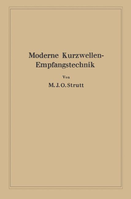 Vorderes Coverbild Moderne Kurzwellen-Empfangstechnik