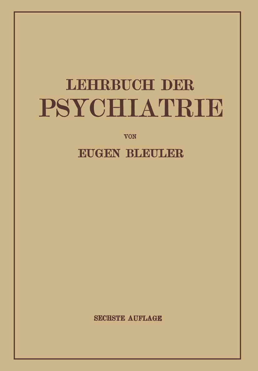 Vorderes Coverbild Lehrbuch der Psychiatrie