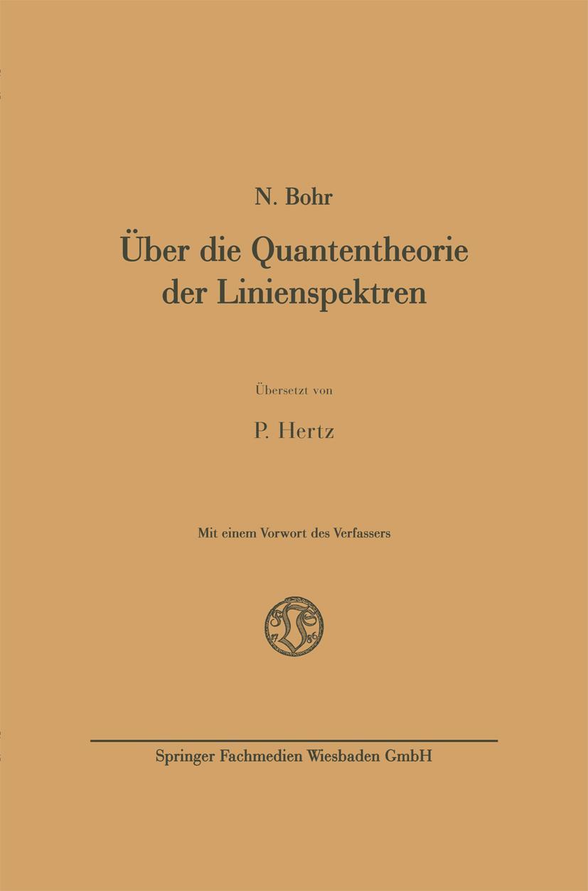 Vorderes Coverbild Über die Quantentheorie der Linienspektren