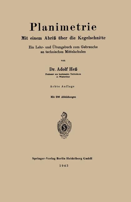 Vorderes Coverbild Planimetrie
