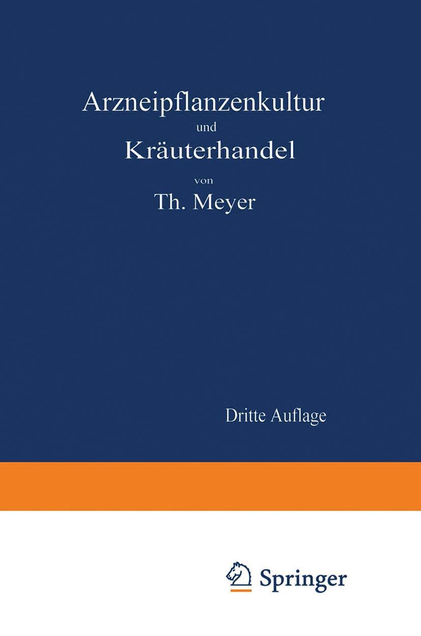 Vorderes Coverbild Arzneipflanzenkultur und Kräuterhandel