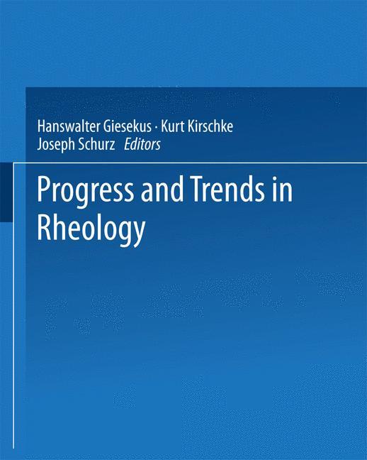 Vorderes Coverbild Progress and Trends in Rheology