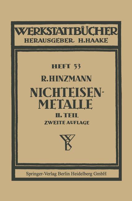 Vorderes Coverbild Nichteisenmetalle