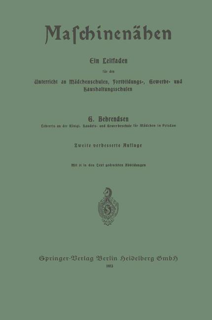 Vorderes Coverbild Maschinenähen