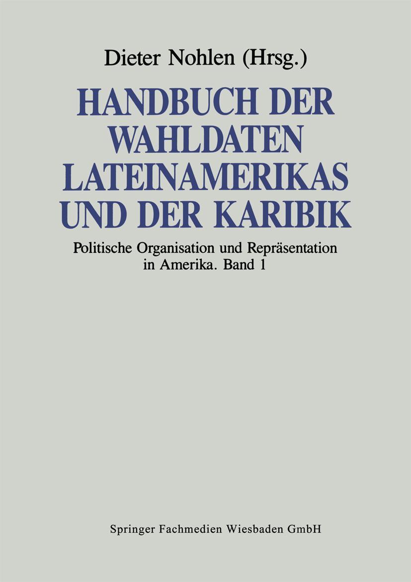 Vorderes Coverbild Handbuch der Wahldaten Lateinamerikas und der Karibik